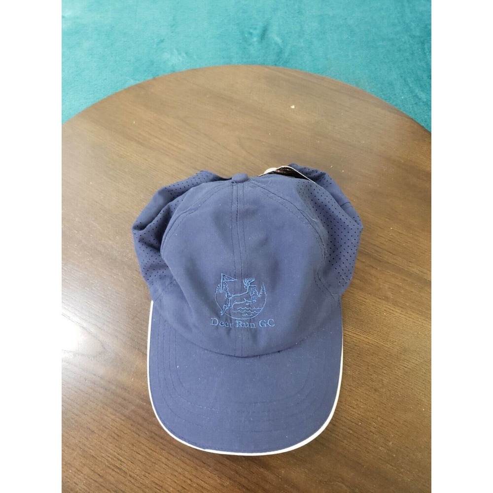 Deer Run Golf Club NJ Hat Cap Mens Adjustable Blue Mesh Back One Size NWT